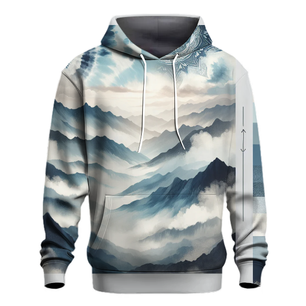 Misty Blue Mountains Hoodie