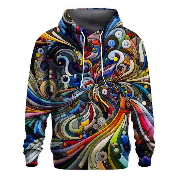 Artistic Abstract Colors Hoodie