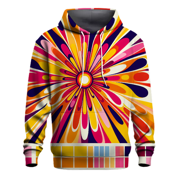 Funky Sunburst Patterns Hoodie