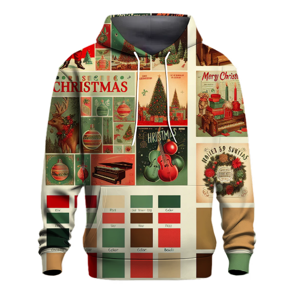 Retro Christmas Album Cover Hoodie