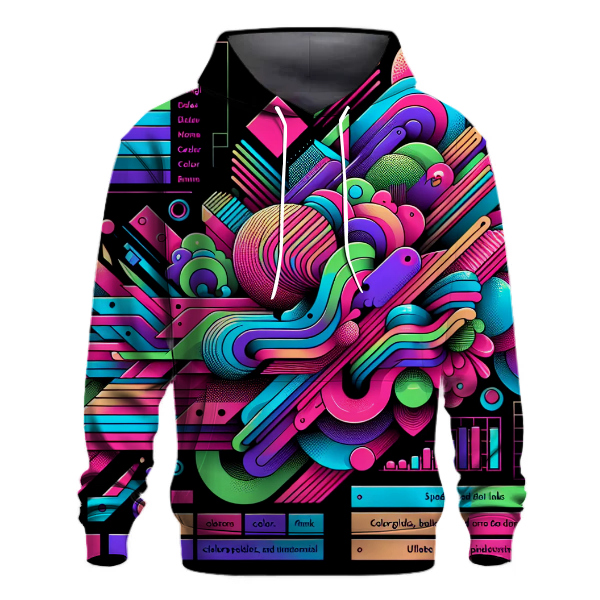 Funky Retro Geometry Hoodie