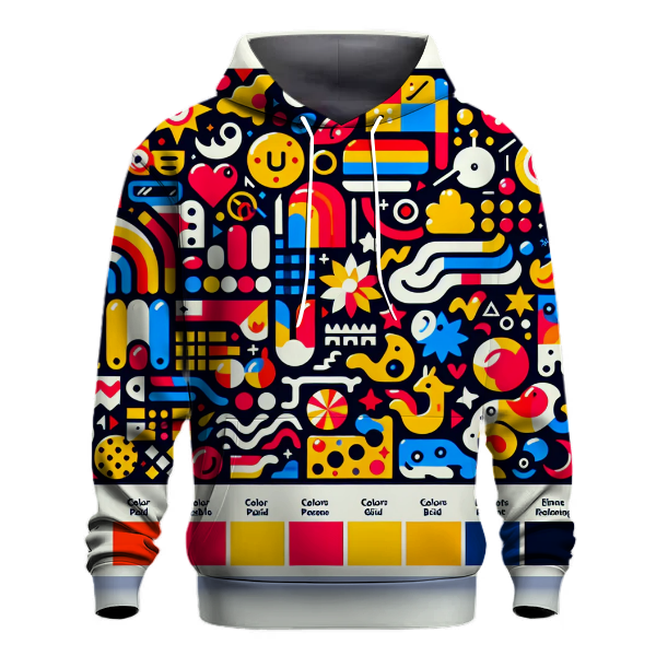 Vibrant Retro Splash Hoodie