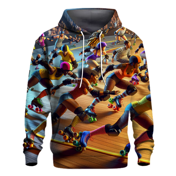 Roller Derby Action Hoodie