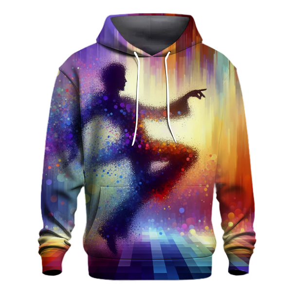 Groovy Disco Dancer Silhouette Hoodie