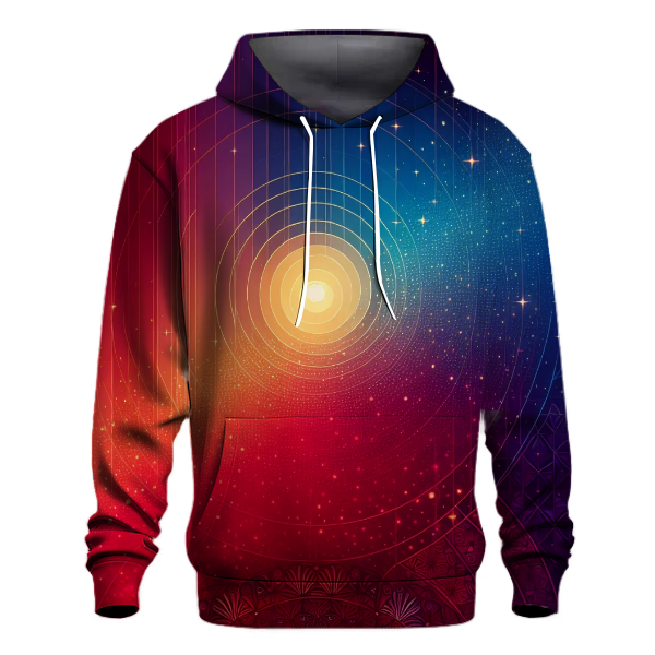 Crimson to Indigo Flow Hoodie