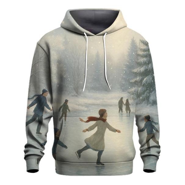 Ice Skating Pond Magic Hoodie