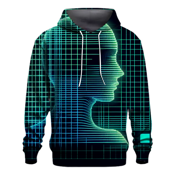 Neon Cyber Grid Hoodie