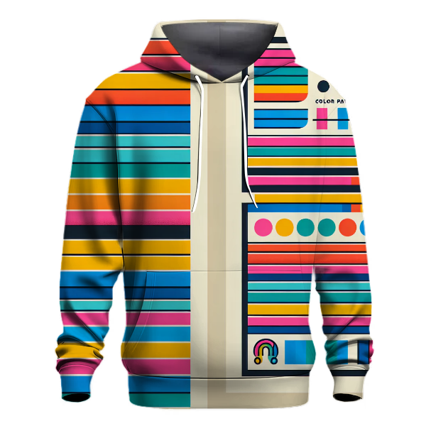 Electric Rainbow Stripes Hoodie