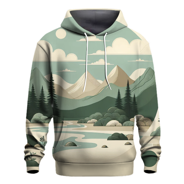 Peaceful Nature Motifs Hoodie