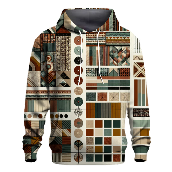 Vintage Vibe Patchwork Hoodie