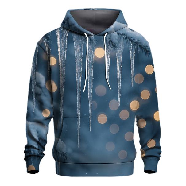 Glistening Christmas Icicles Hoodie