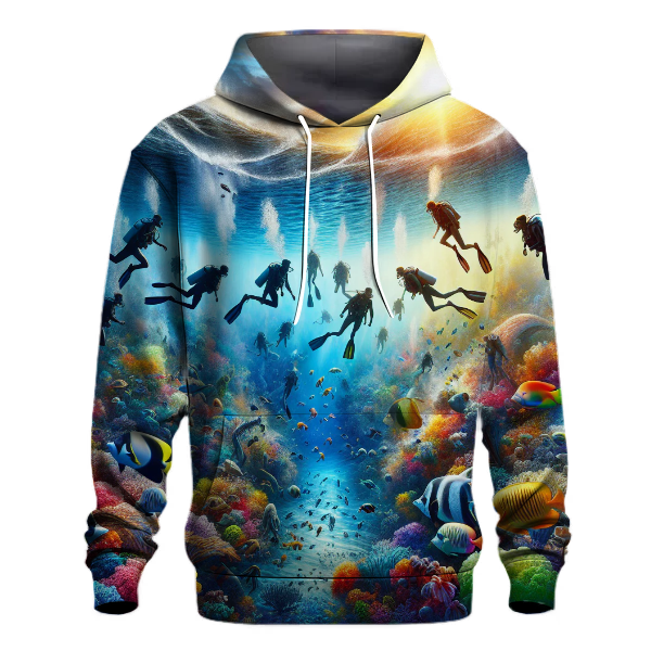 Diving Deep Blue Adventure Hoodie