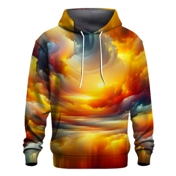 Golden Horizon Tie-Dye Hoodie