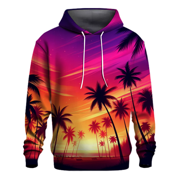 Tropical Sunset Paradise Hoodie