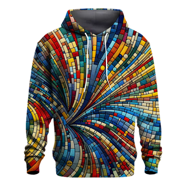 Vibrant Mosaic Pattern Hoodie