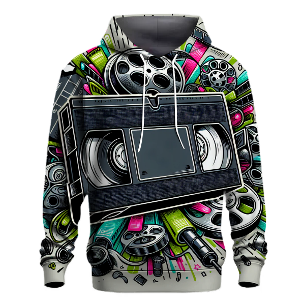 Retro VHS Tape Design Hoodie