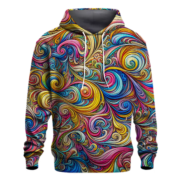 Retro Spectrum Swirls Hoodie