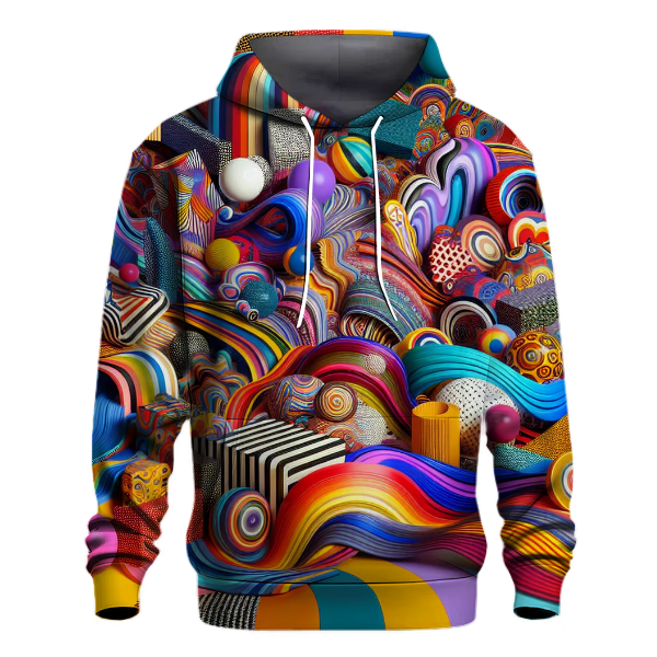 Funky 70s Patchwork Hoodie