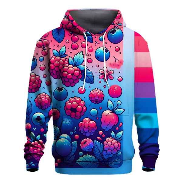 Bright Berry Splash Hoodie