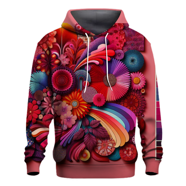 Vintage Floral Burst Hoodie