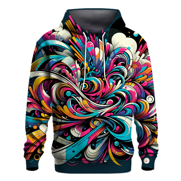 Dynamic Graffiti Splash Hoodie