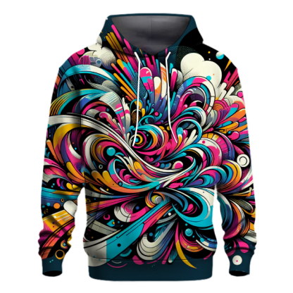 Dynamic Graffiti Splash Hoodie
