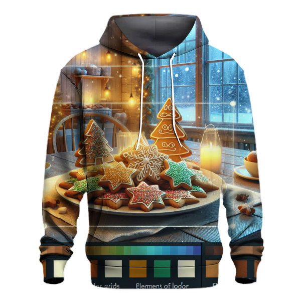 Gingerbread Cookies and Milk Scene Hoodie