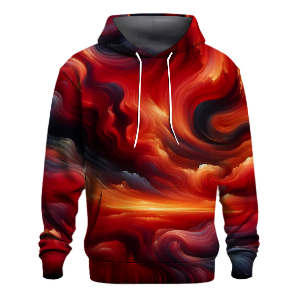 Crimson Sky Symphony Hoodie