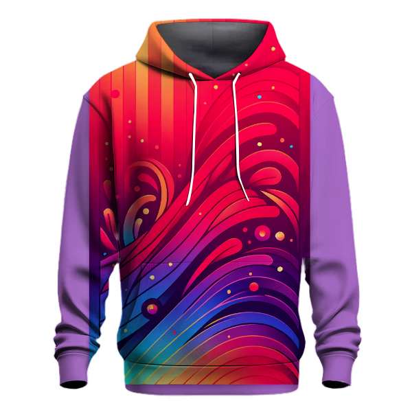 Rainbow Cascade Gradient Hoodie