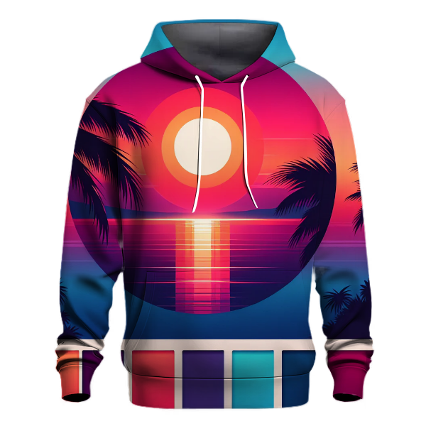 Radiant Tropical Sunset Hoodie