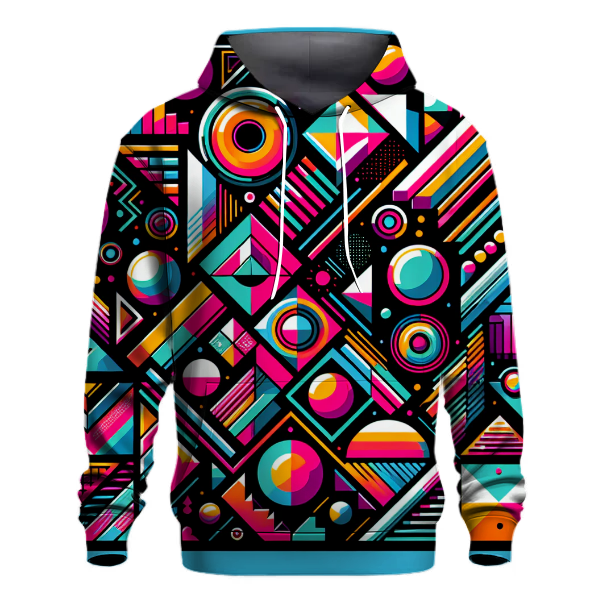 Radical 80s Shapes and Colors Hoodie