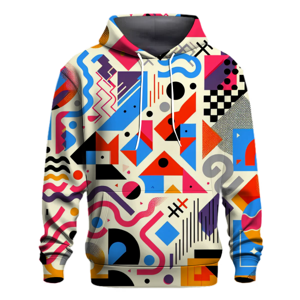 Vibrant Memphis Mosaic Hoodie