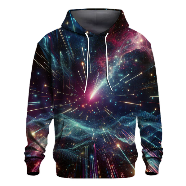 Cosmic Synth Streaks Hoodie