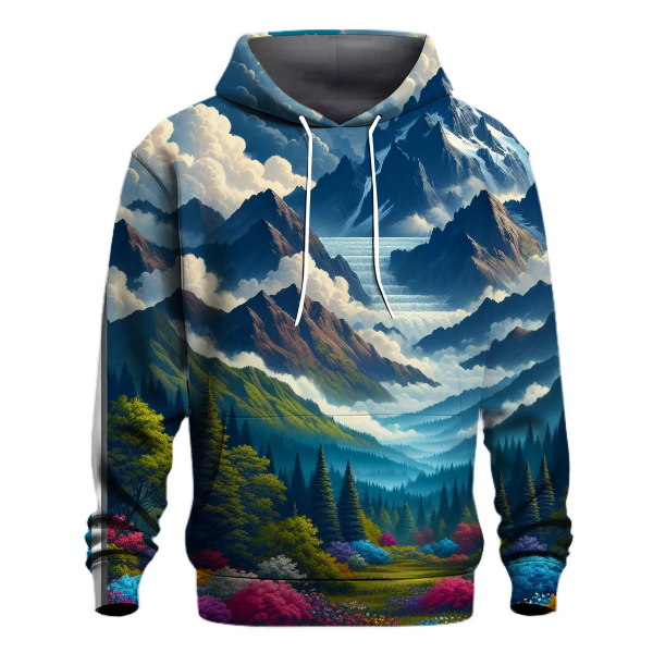 Vibrant Nature Scene Hoodie