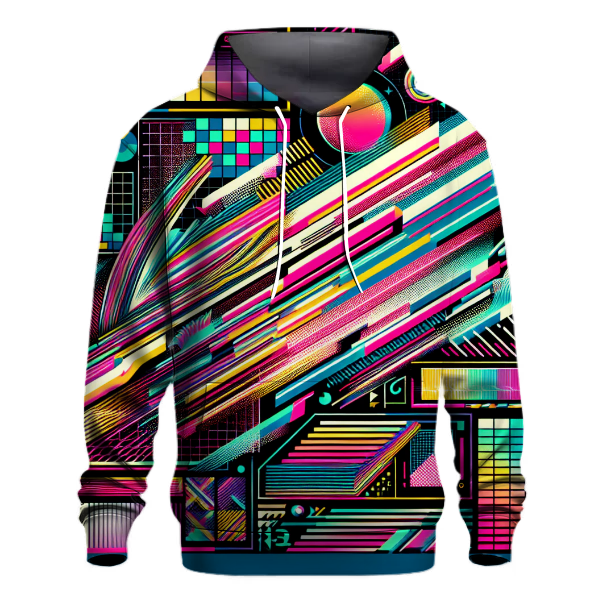 Neon Fusion Stripes Hoodie