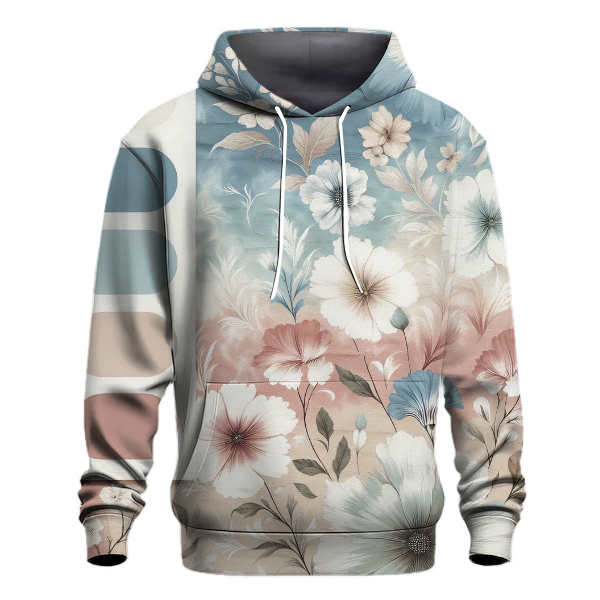 Frosted Floral Tie-Dye Design Hoodie