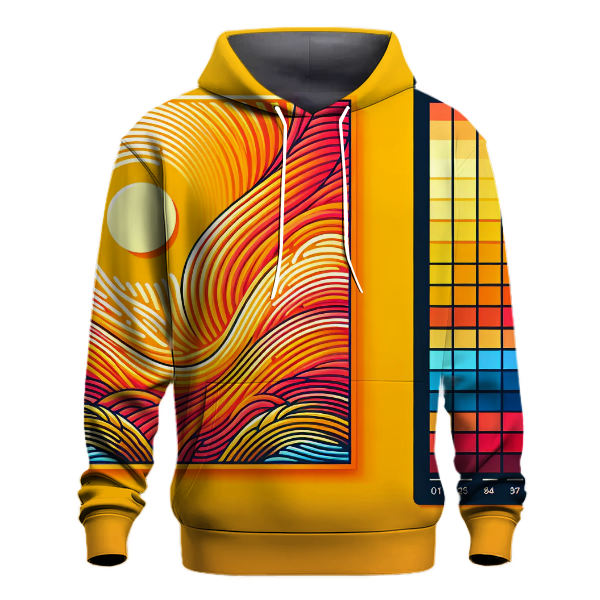 Bright Tropical Sunset Hoodie