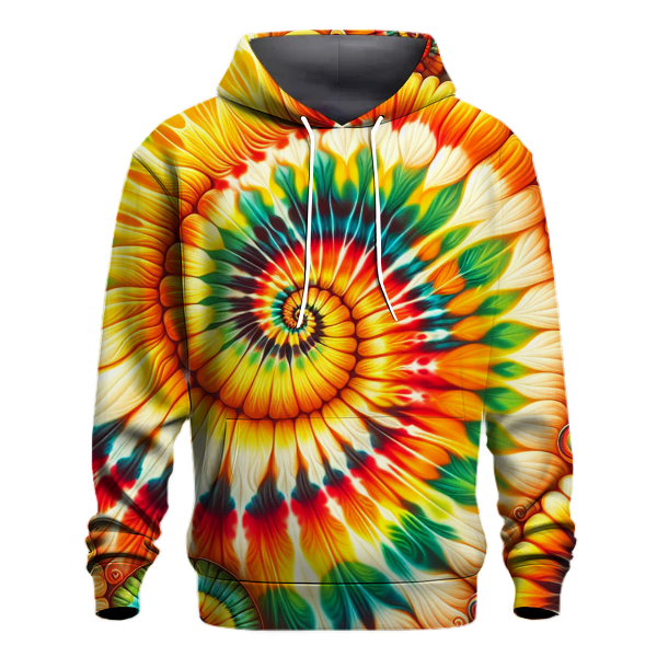 Bold Citrus Tie-Dye Hoodie