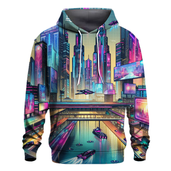 Cyberpunk Skyline Hoodie