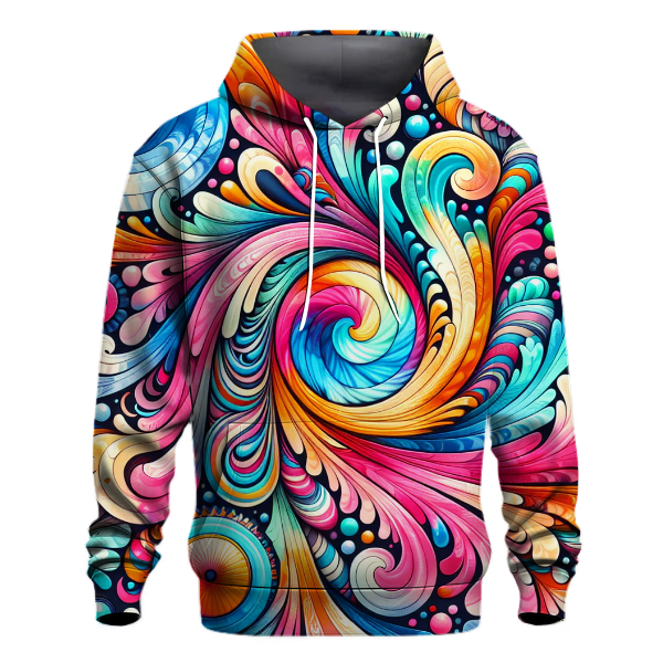 Retro Tie Dye Explosion Hoodie