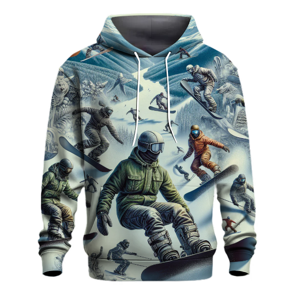 Snowboarding Alpine Edge Hoodie