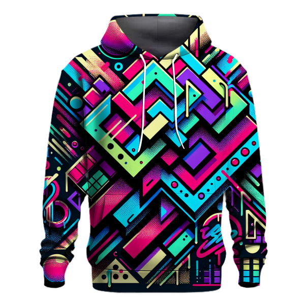 Neon Retro Riot Hoodie