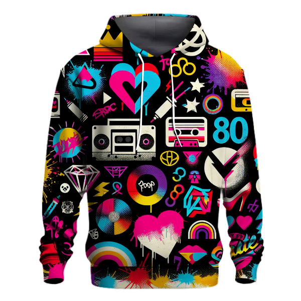 Retro Pop Graffiti Hoodie