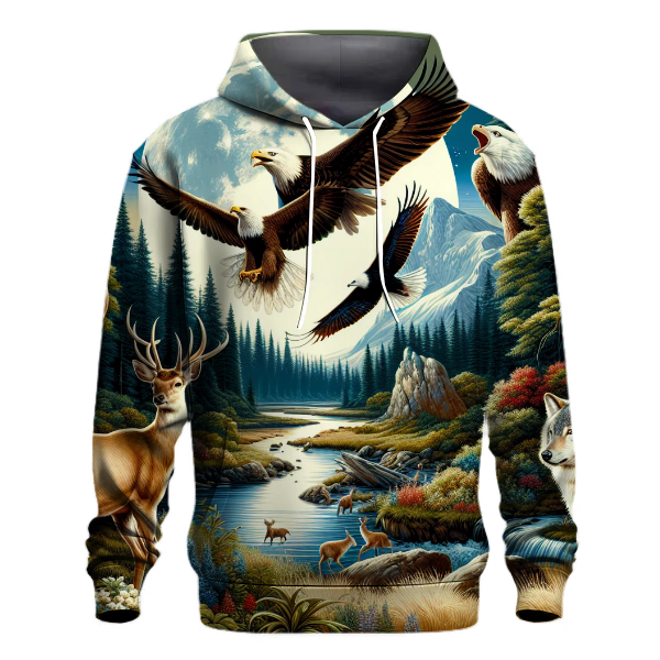Majestic Wildlife Encounters Hoodie