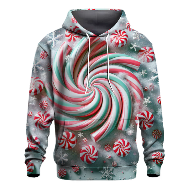 Frosty Peppermint Delight Hoodie