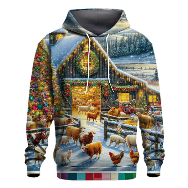 Festive Farmyard Celebration Hoodie