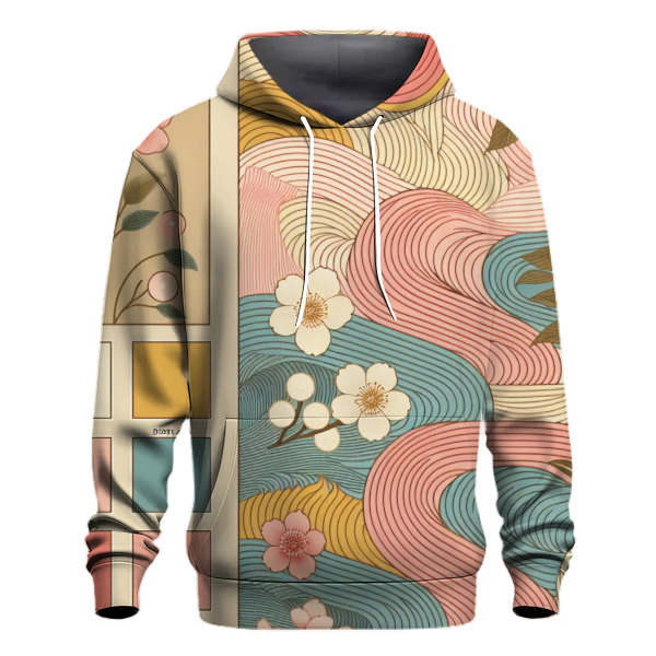Sunrise Bloom Waves Hoodie
