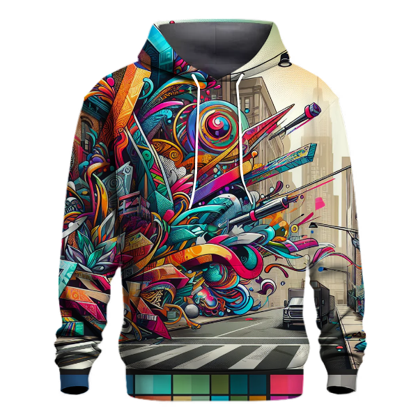 Bold Urban Graffiti Art Hoodie