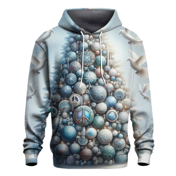 Peace on Earth Christmas Tree Hoodie