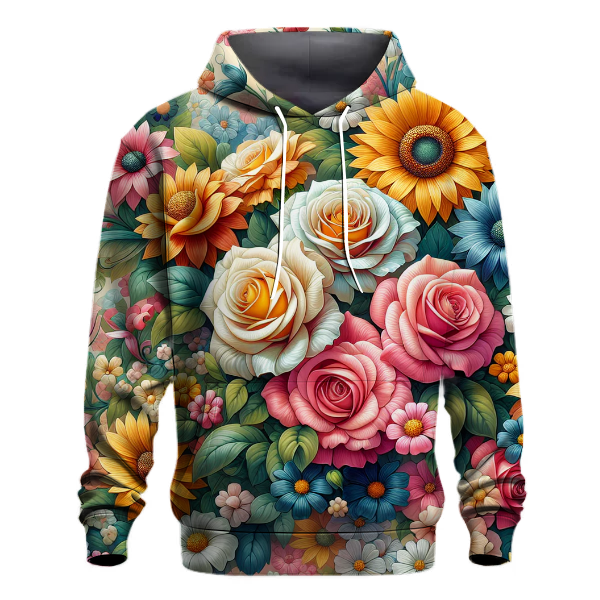 Floral Whimsy Delight Hoodie